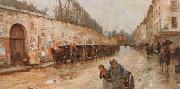 Childe Hassam Une averse USA oil painting artist